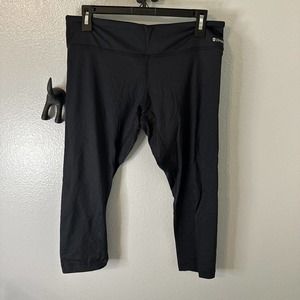 Tommie Copper Cool Copper Black‎ Capri Leggings Size Large